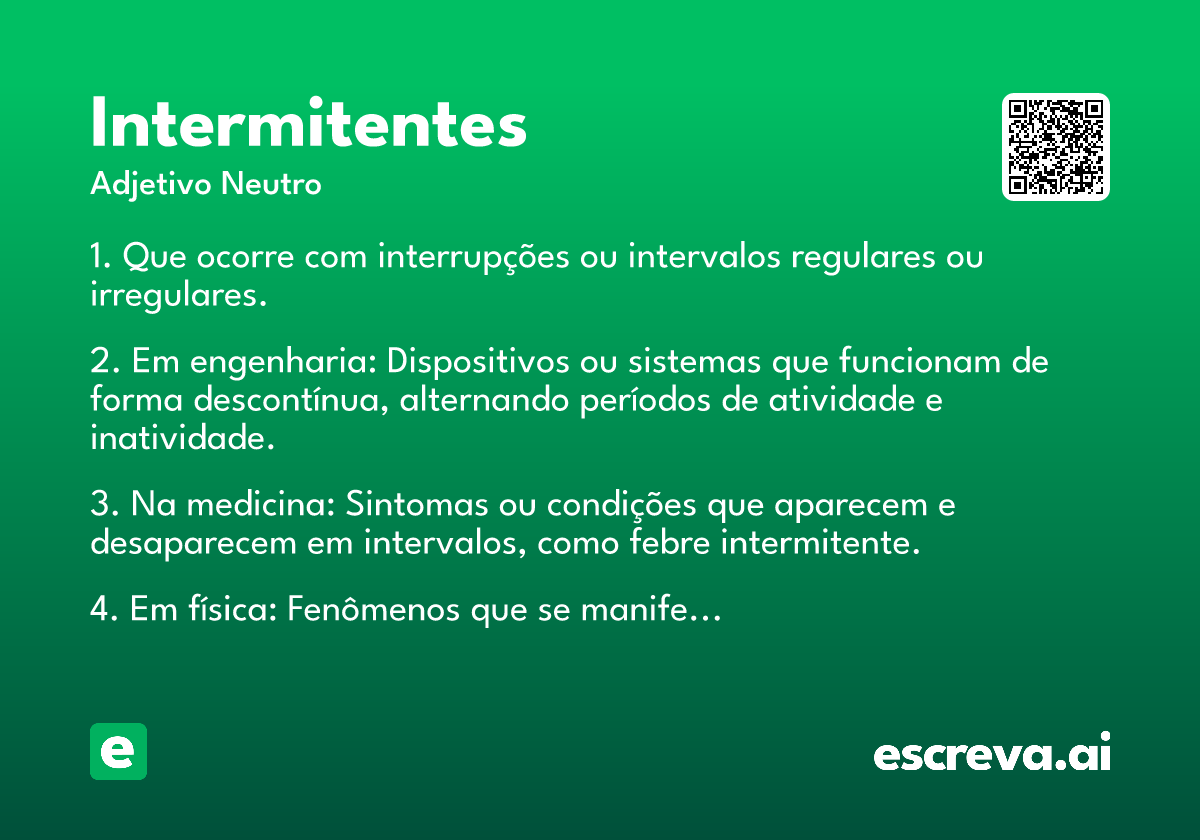 intermitentes