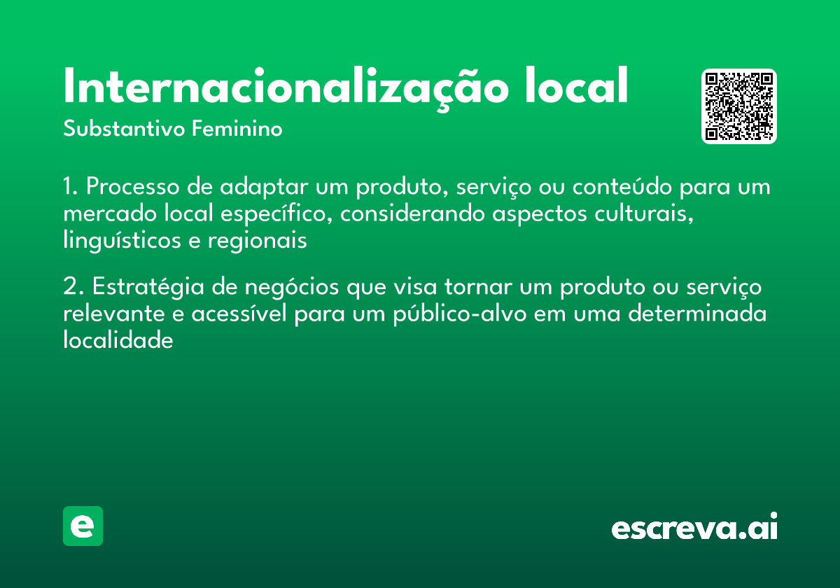 internacionalização local