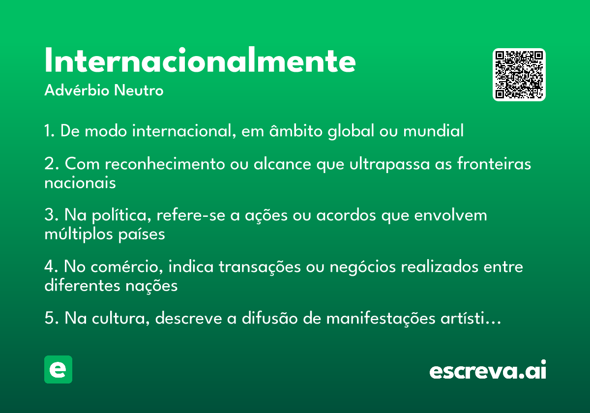 internacionalmente