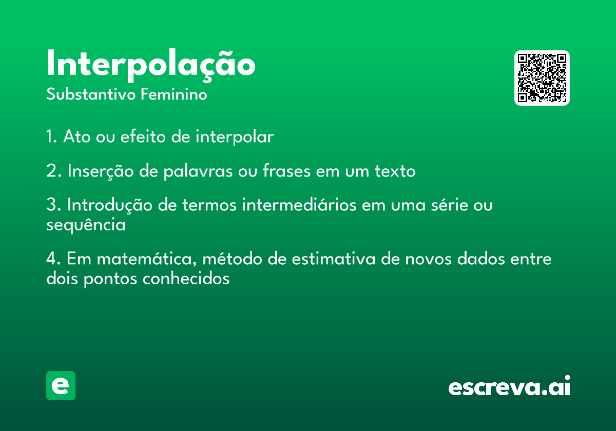 interpolação