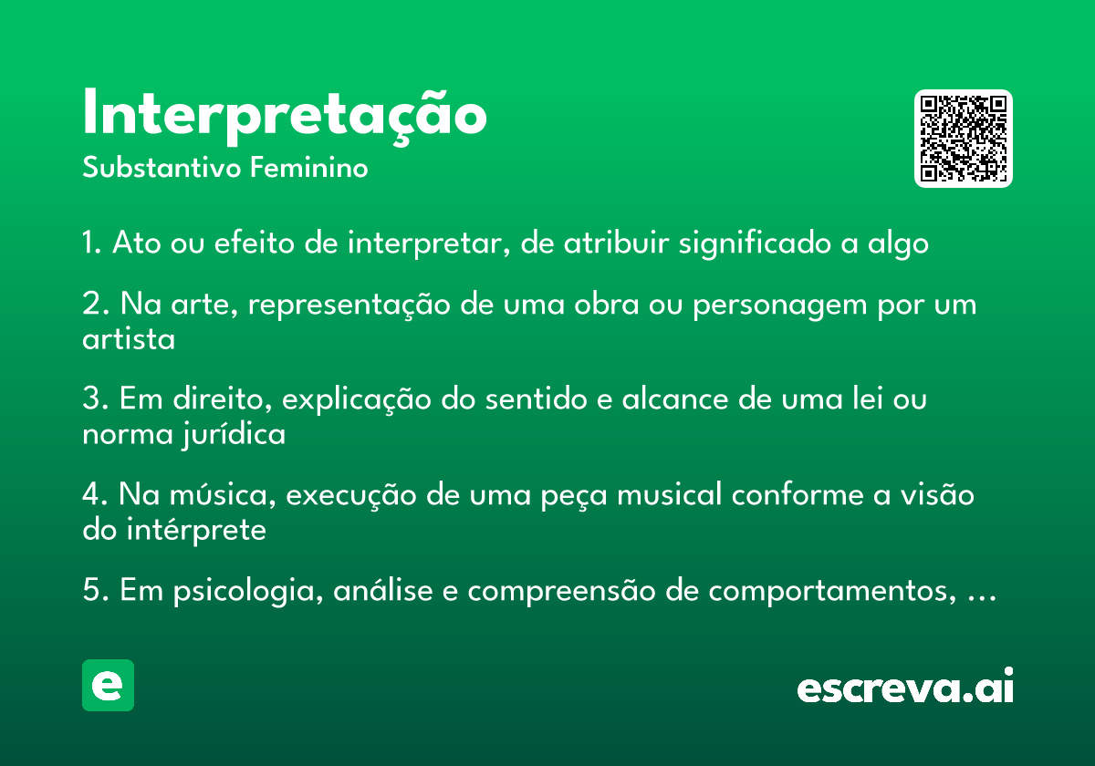 interpretação