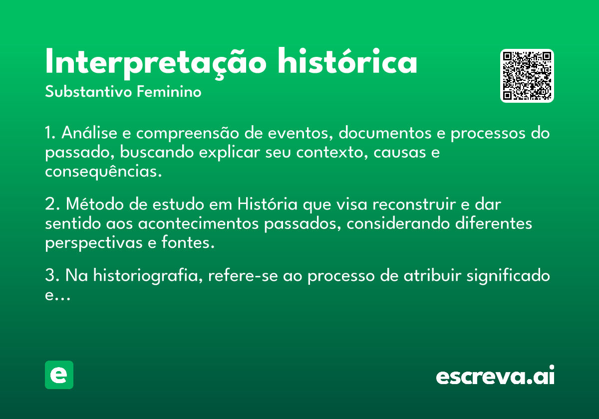 interpretação histórica
