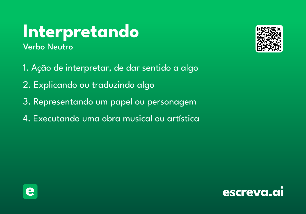 interpretando