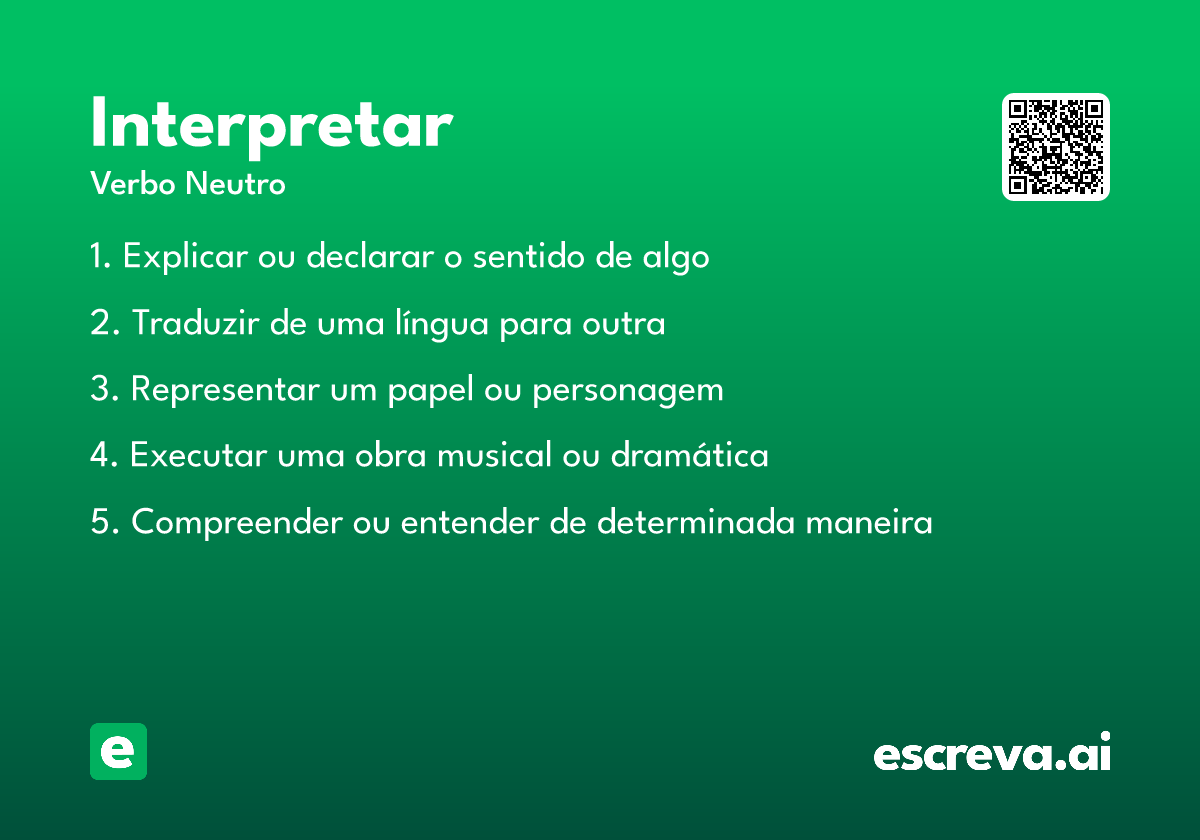 interpretar