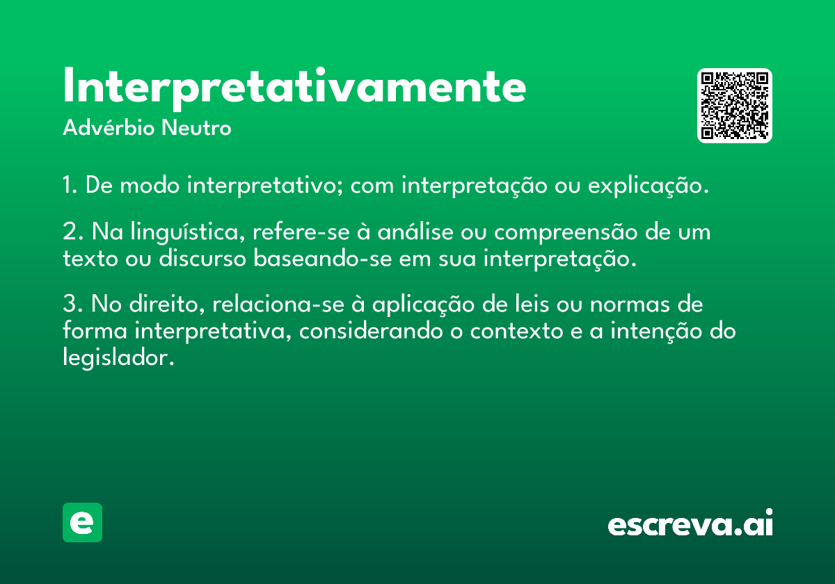 interpretativamente
