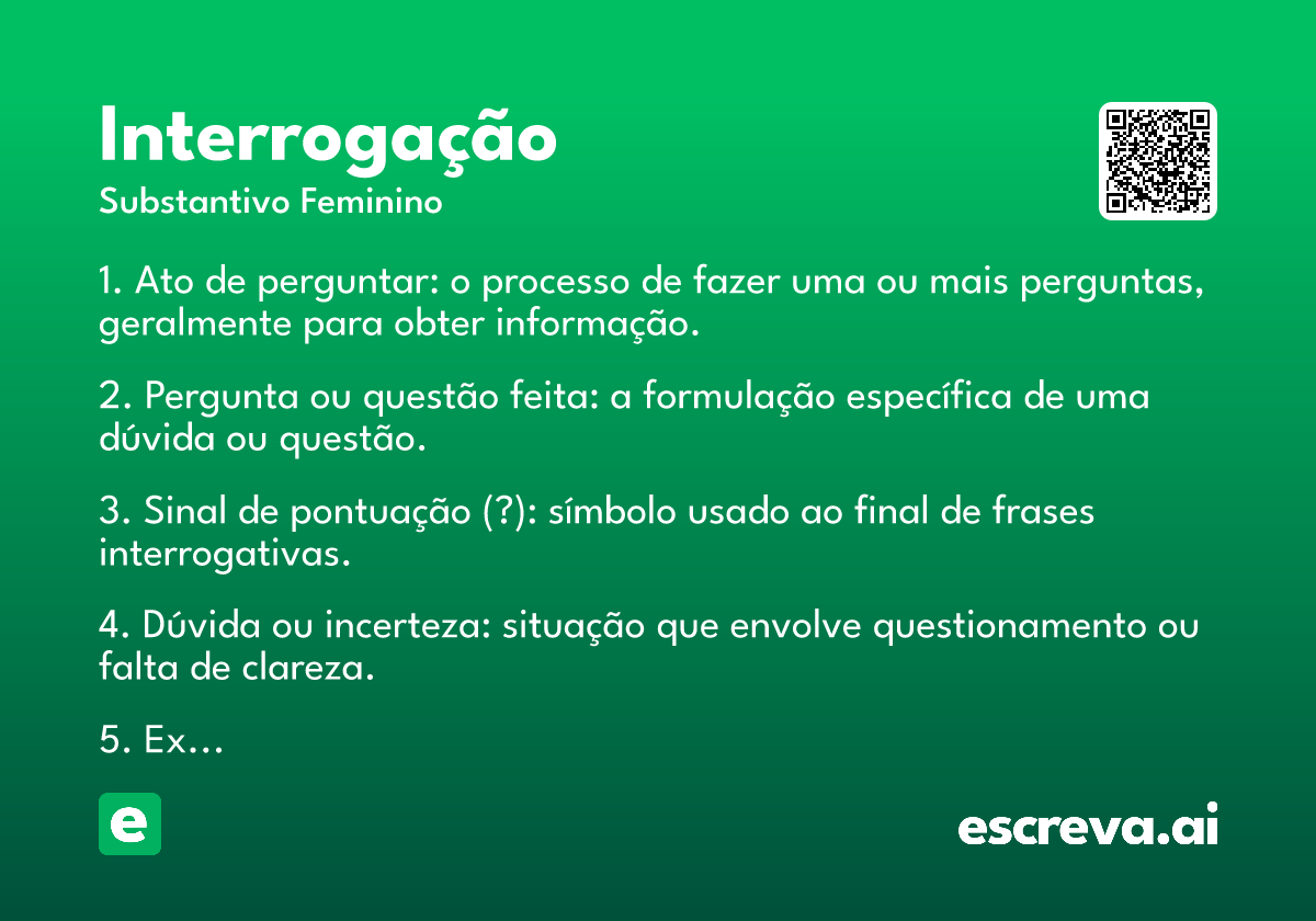 interrogação