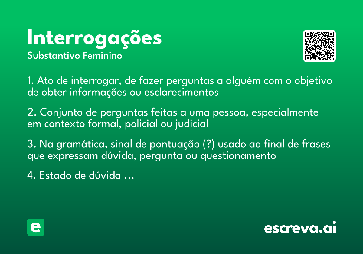 interrogações