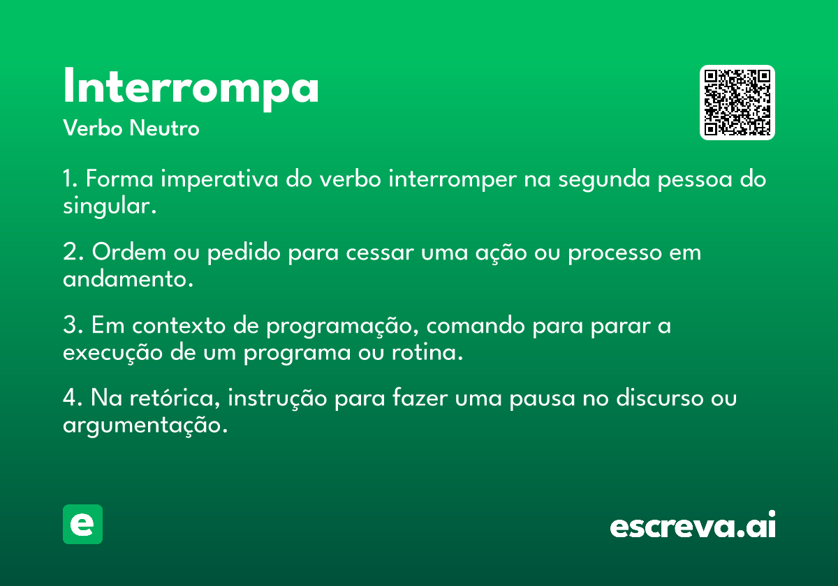 interrompa