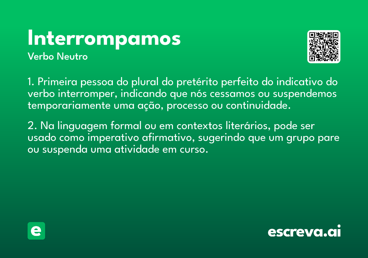 interrompamos