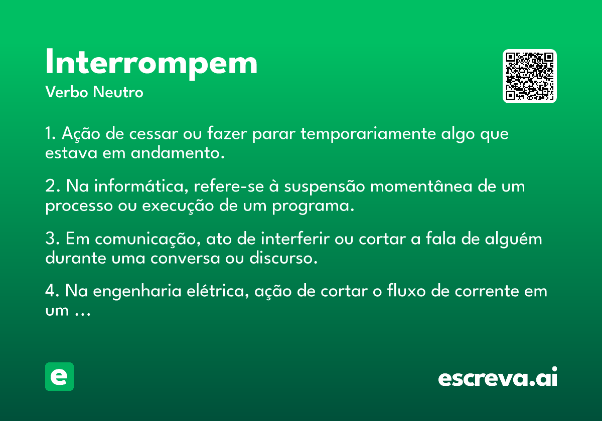 interrompem