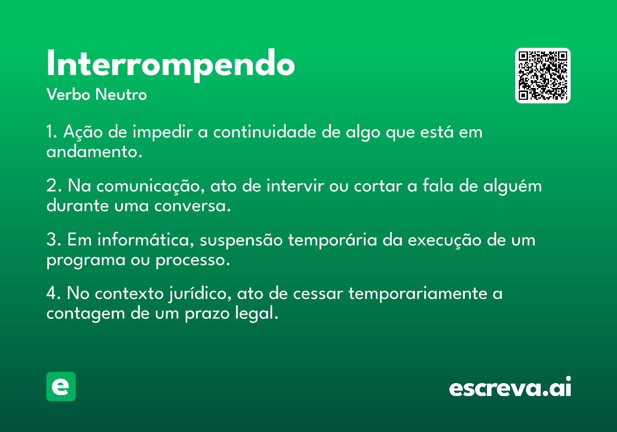 interrompendo
