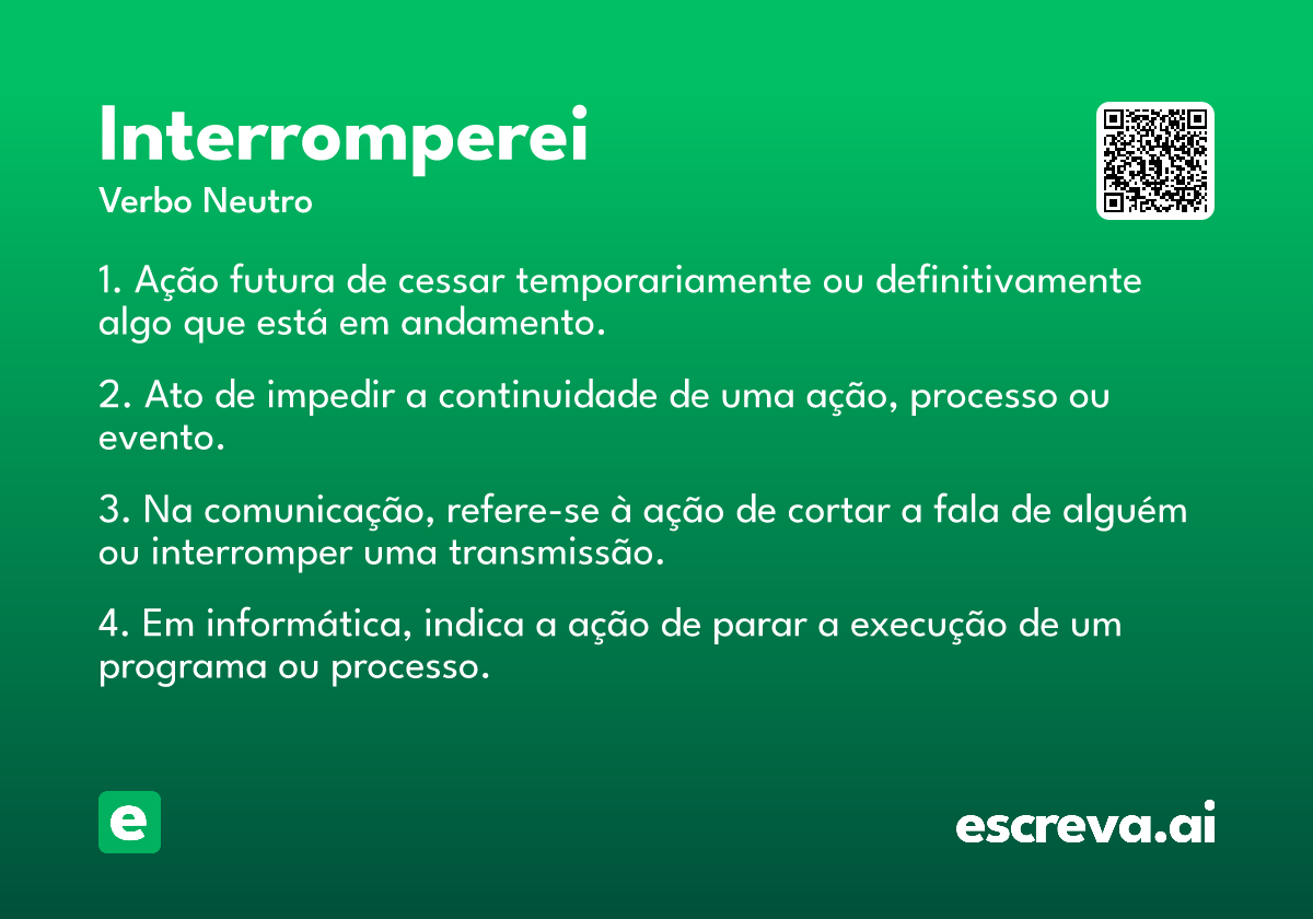 interromperei
