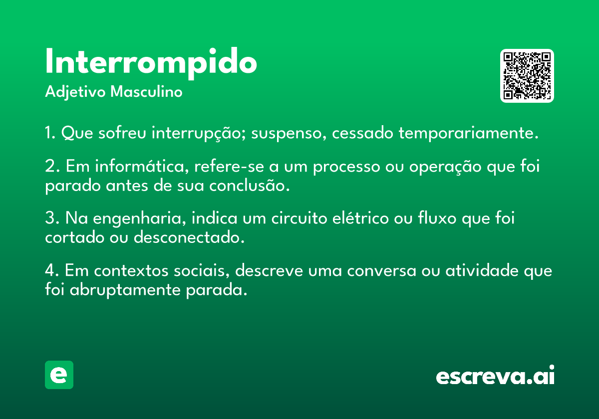 interrompido
