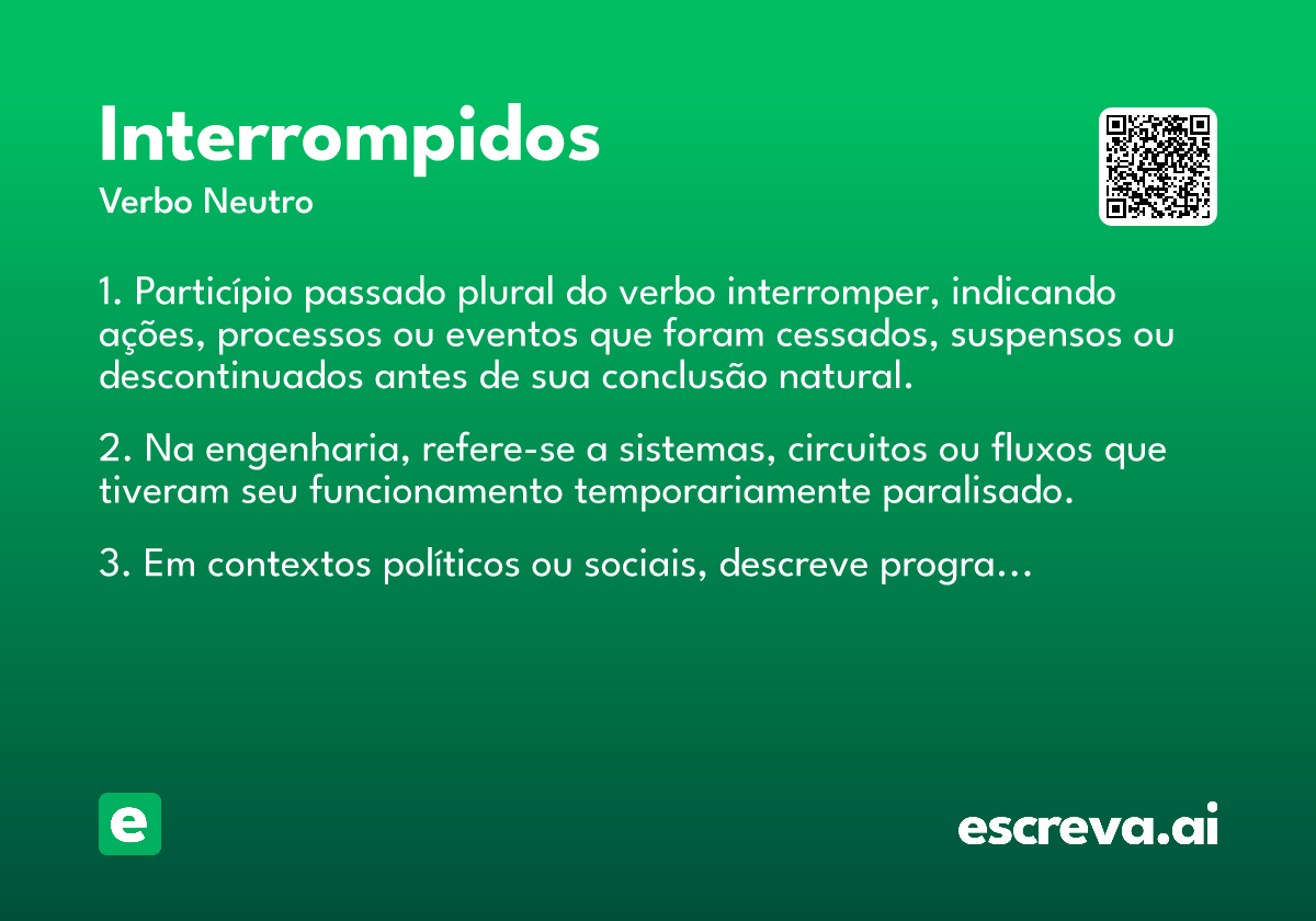 interrompidos