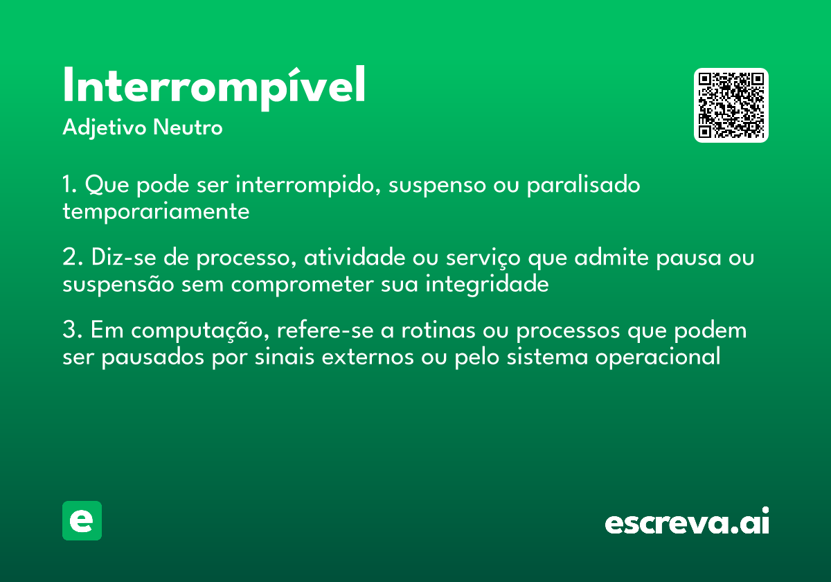 interrompível