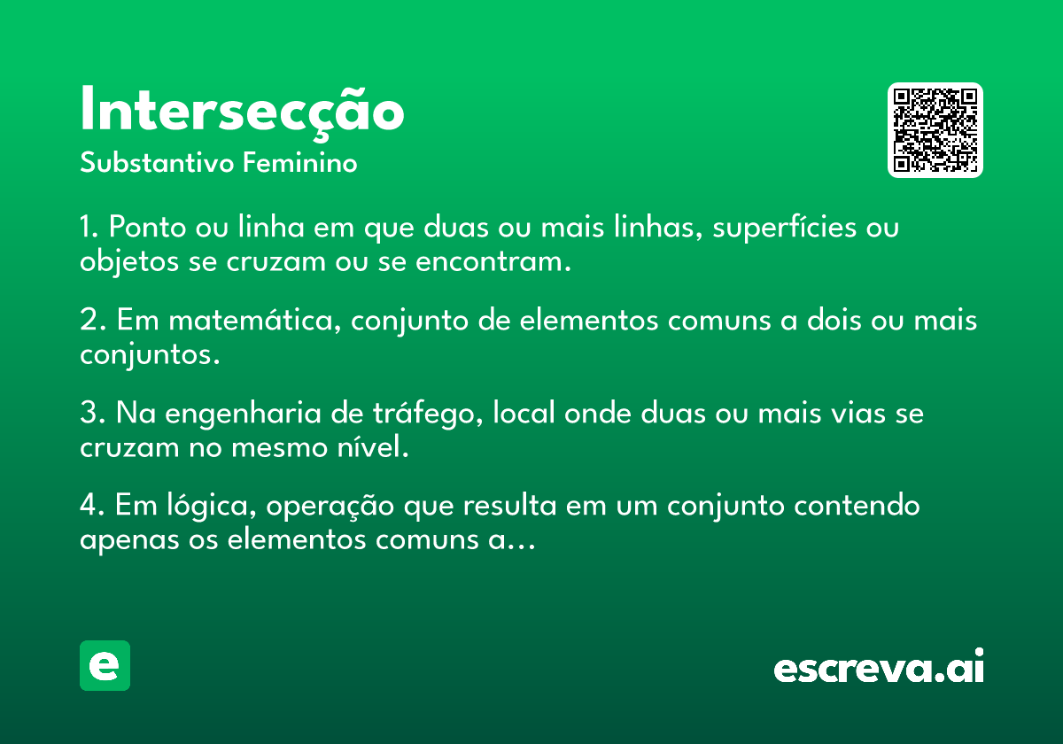 intersecção