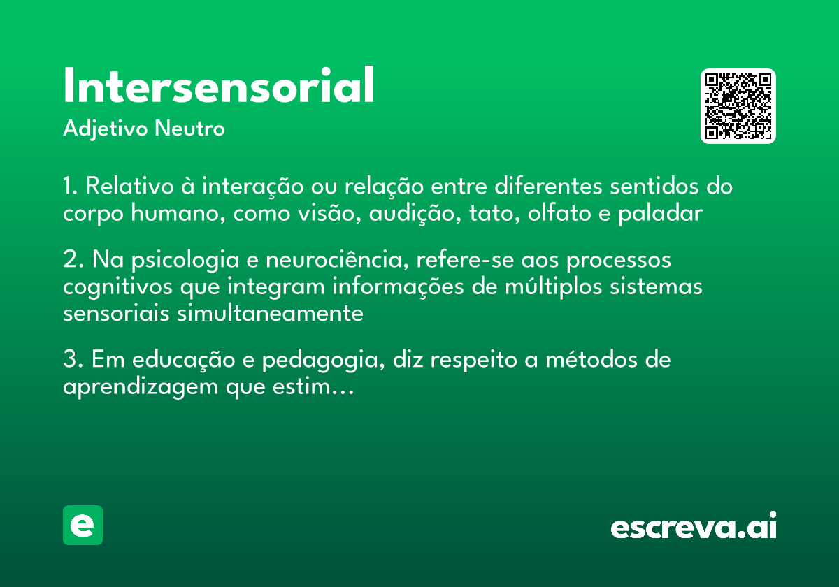 intersensorial