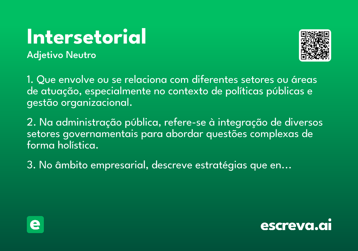 intersetorial