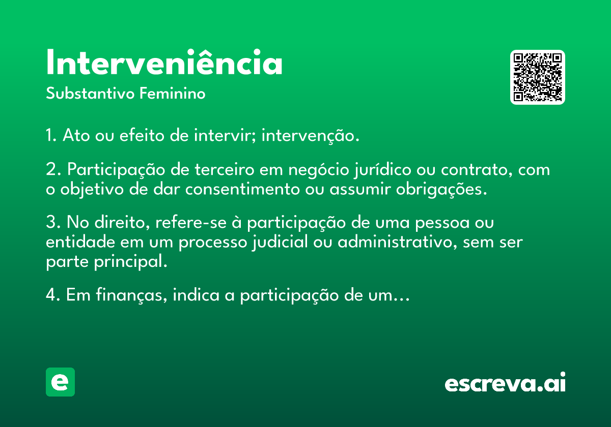 interveniência