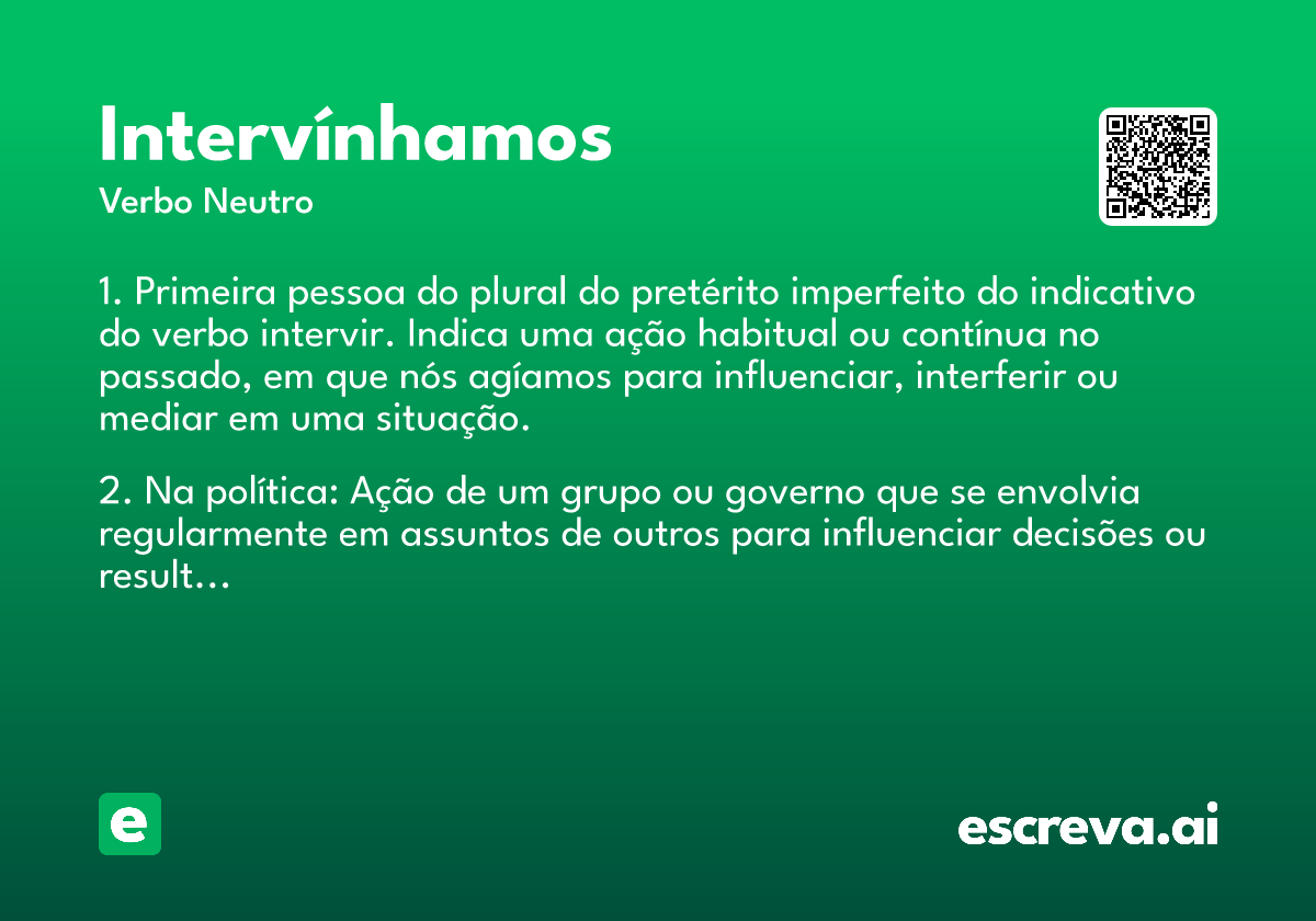 intervínhamos