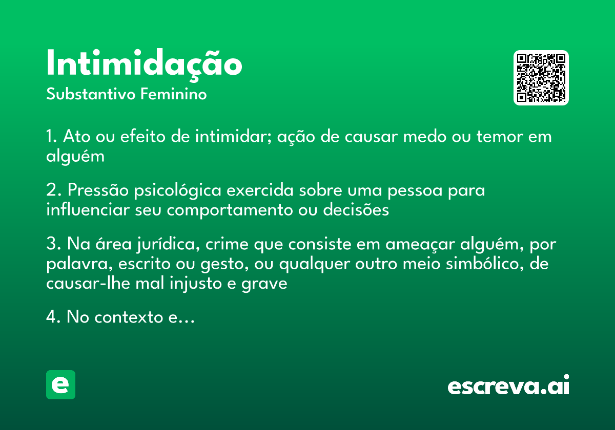 intimidação