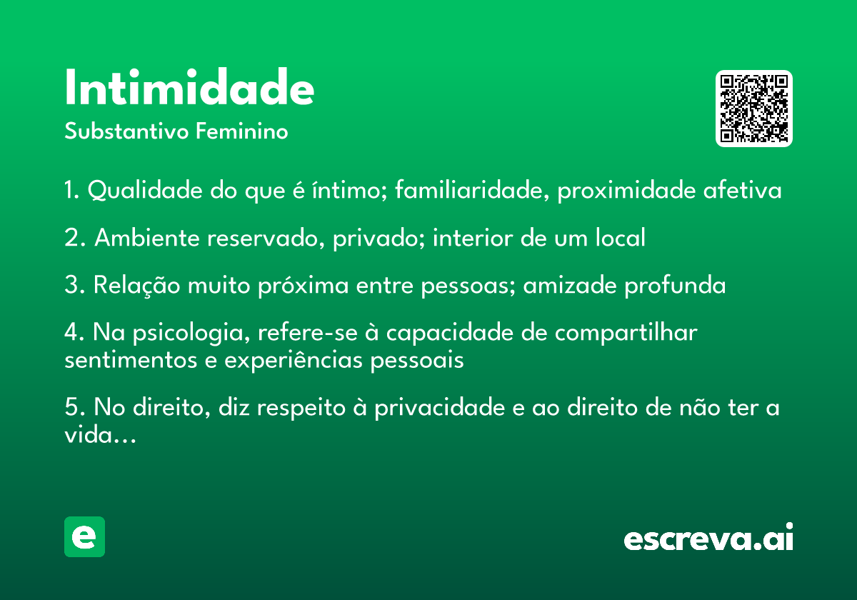 intimidade