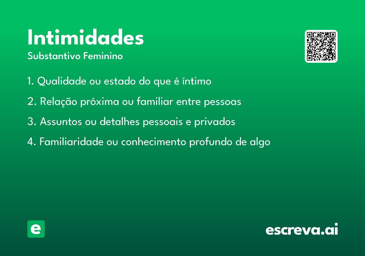 intimidades