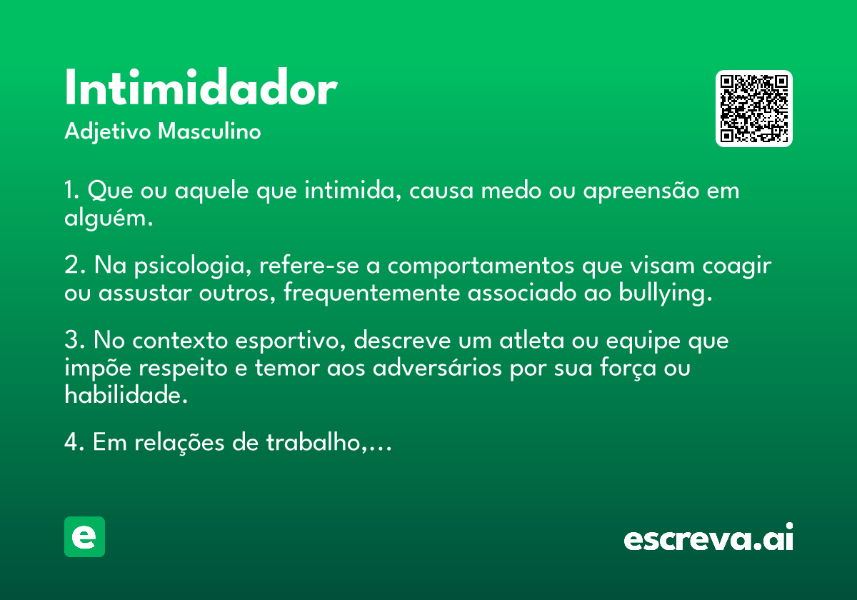 intimidador