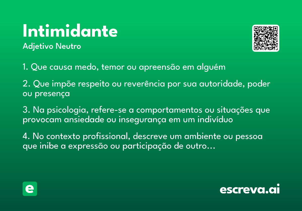 intimidante