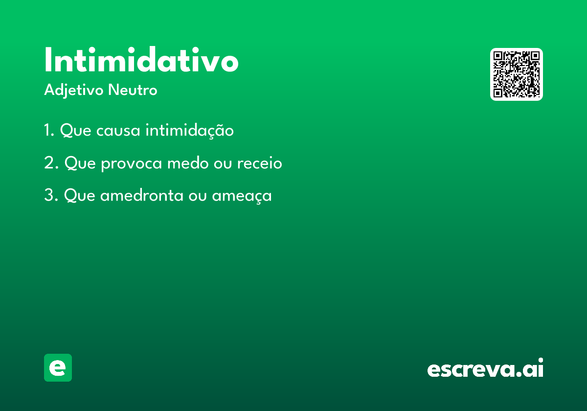 intimidativo