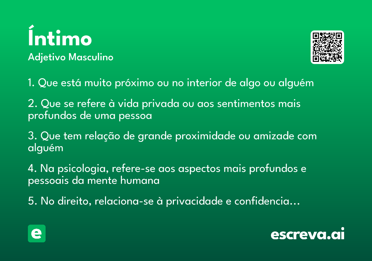 íntimo