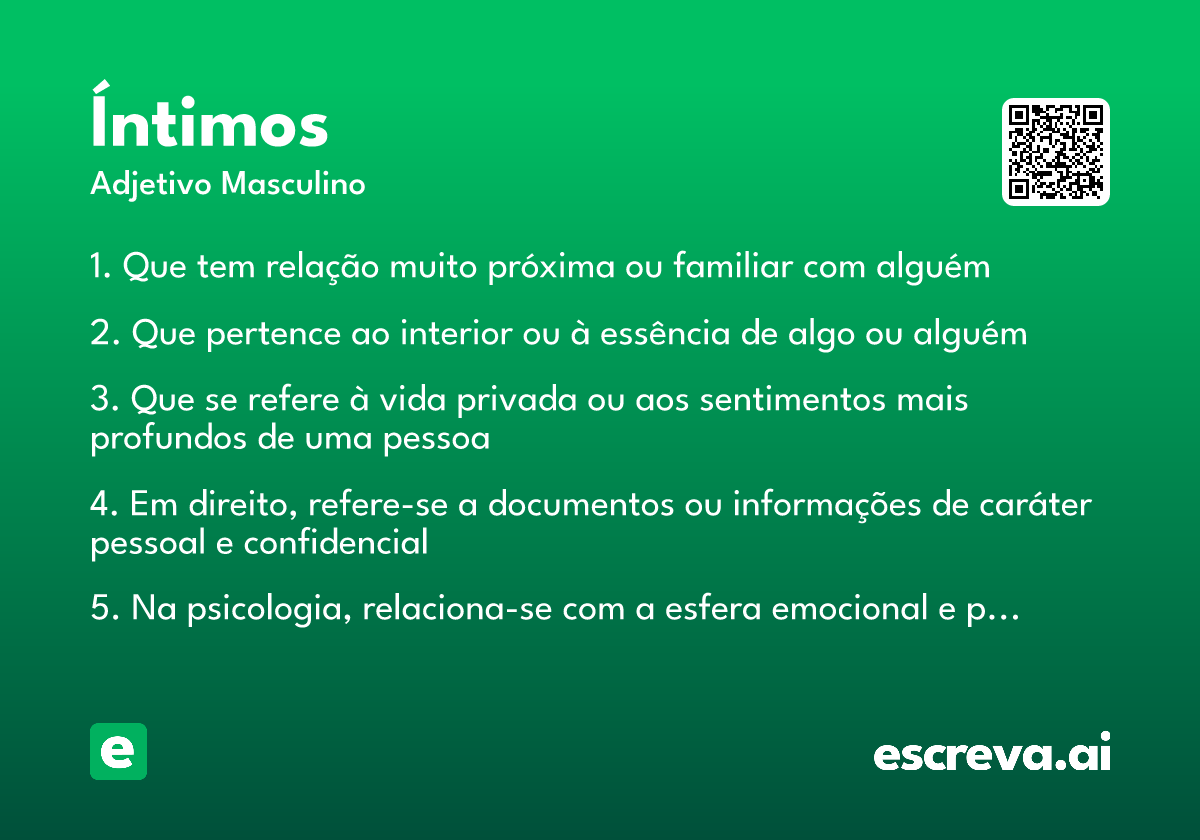 íntimos