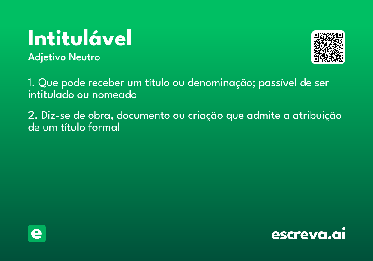 intitulável