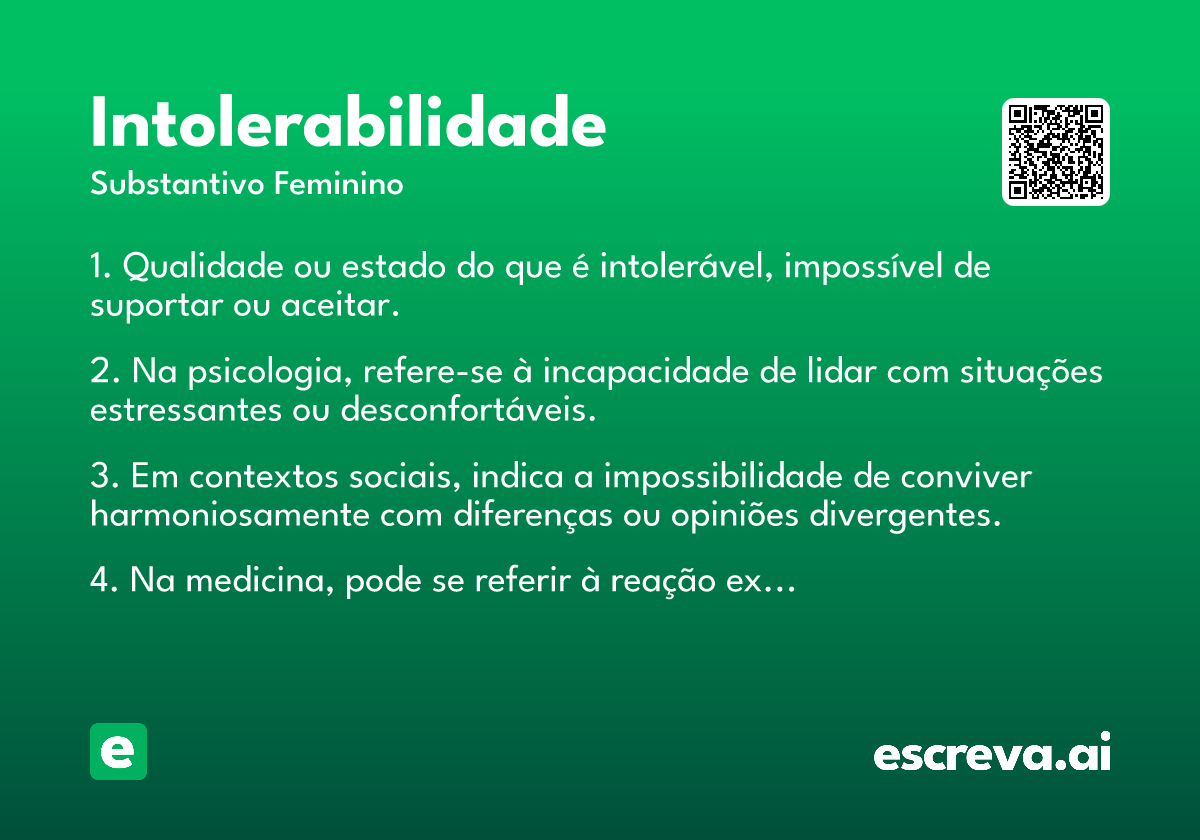 intolerabilidade