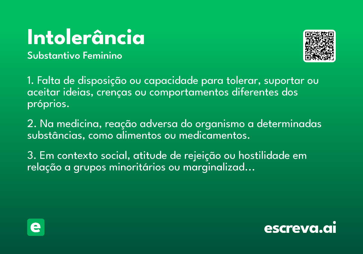 intolerância