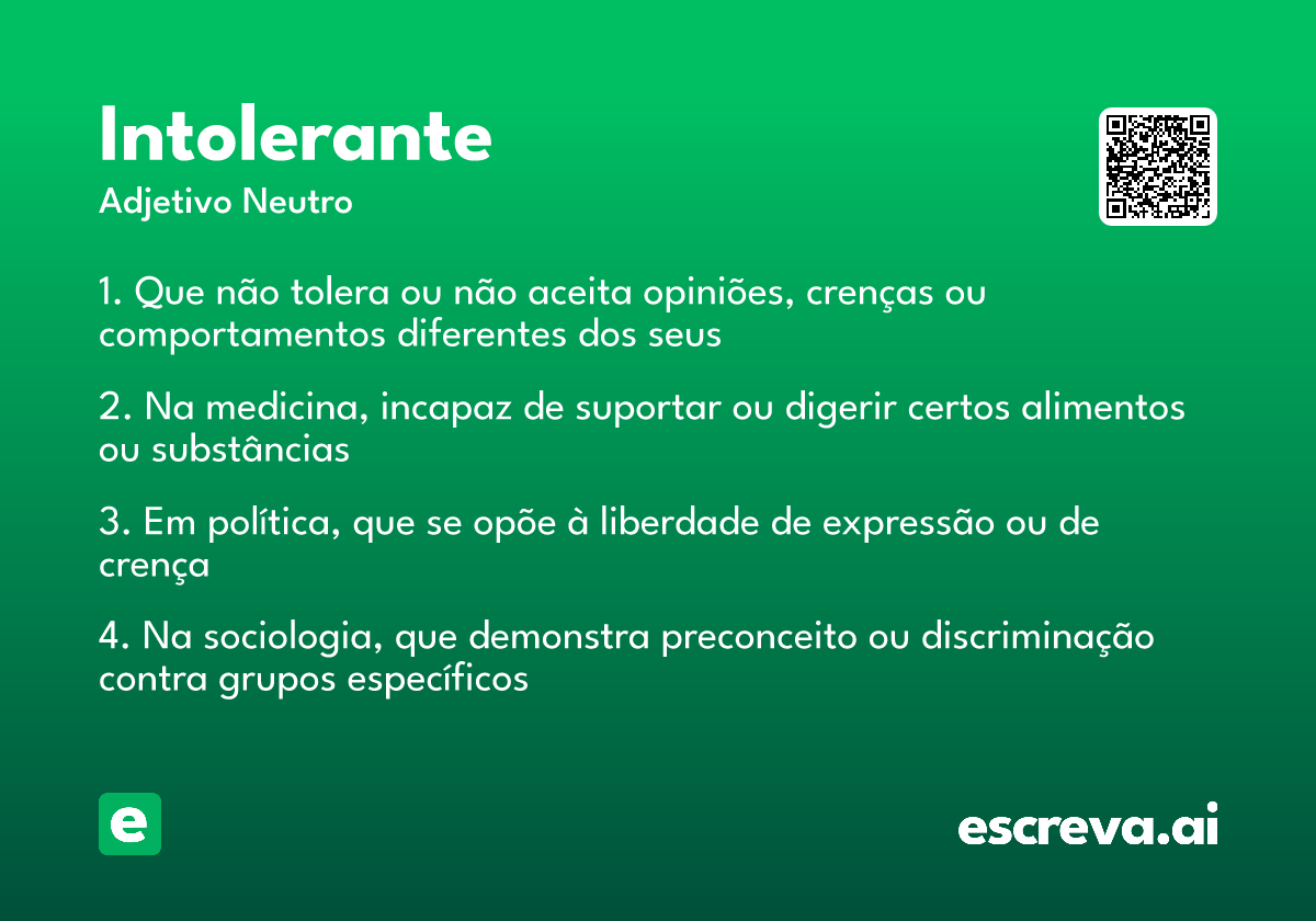 intolerante