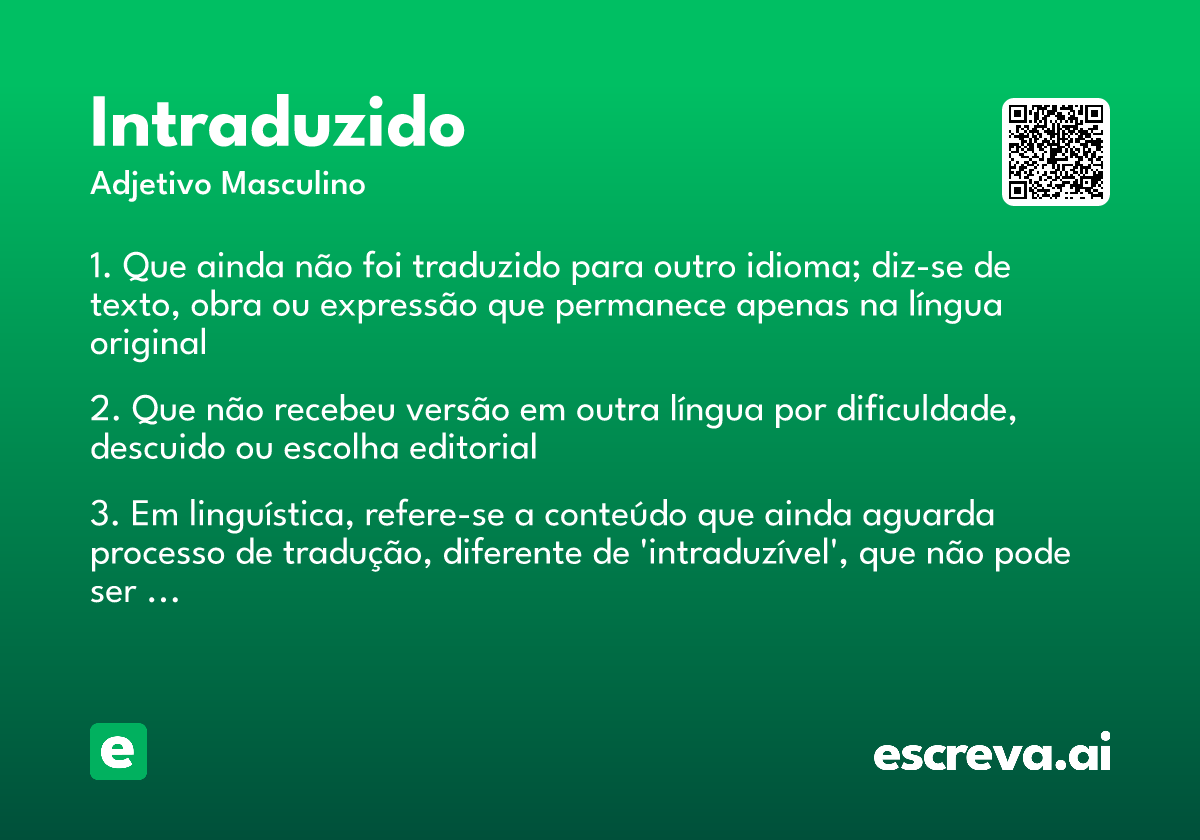 intraduzido