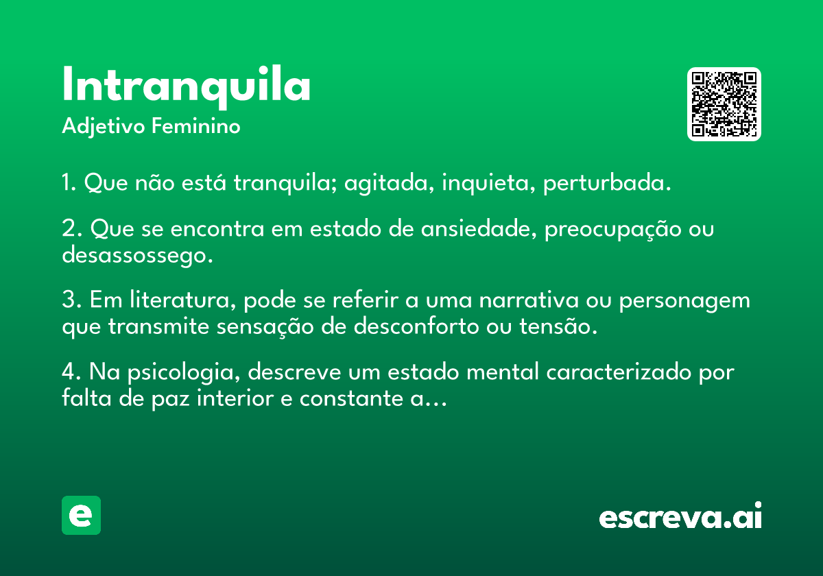 intranquila