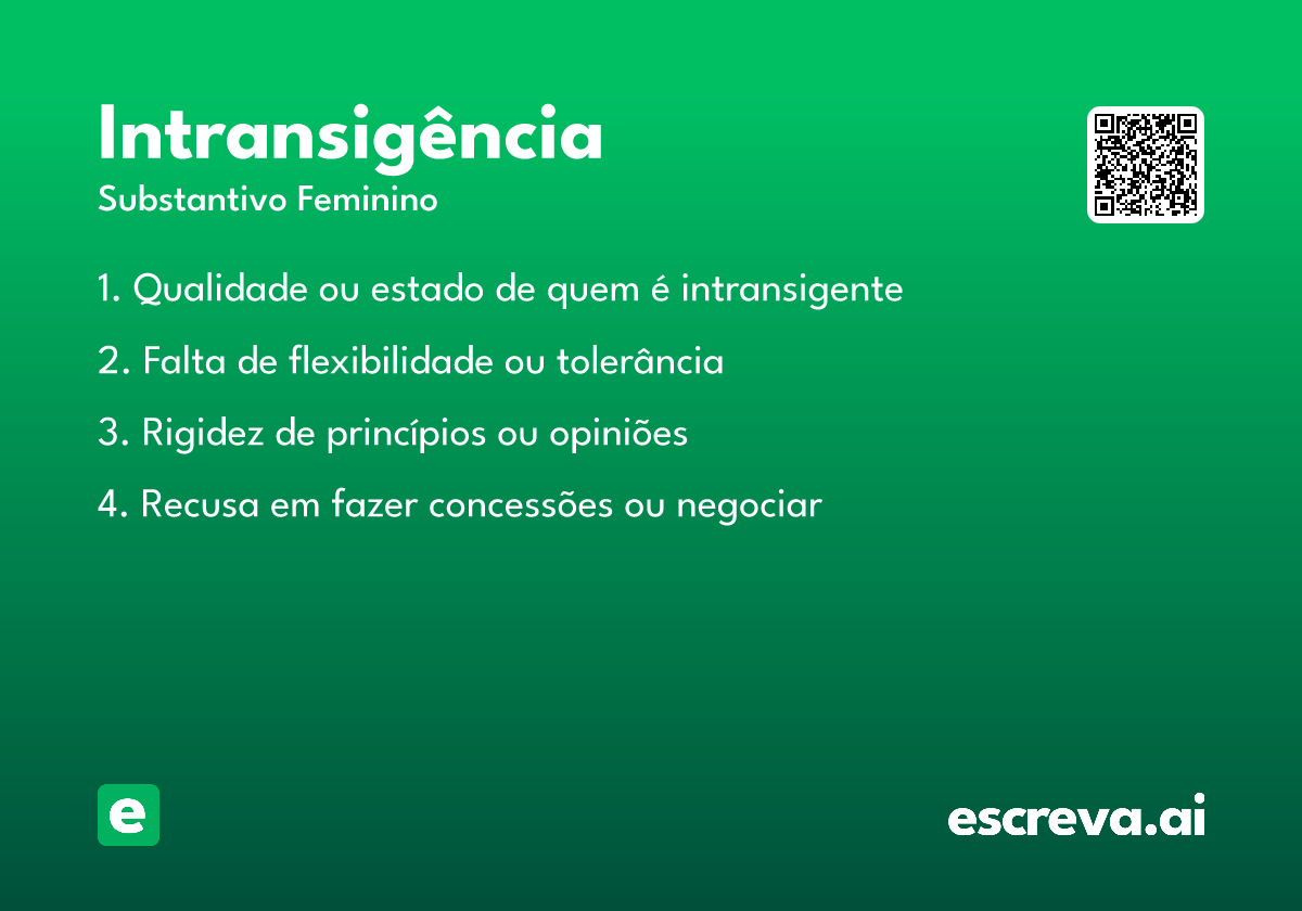 intransigência