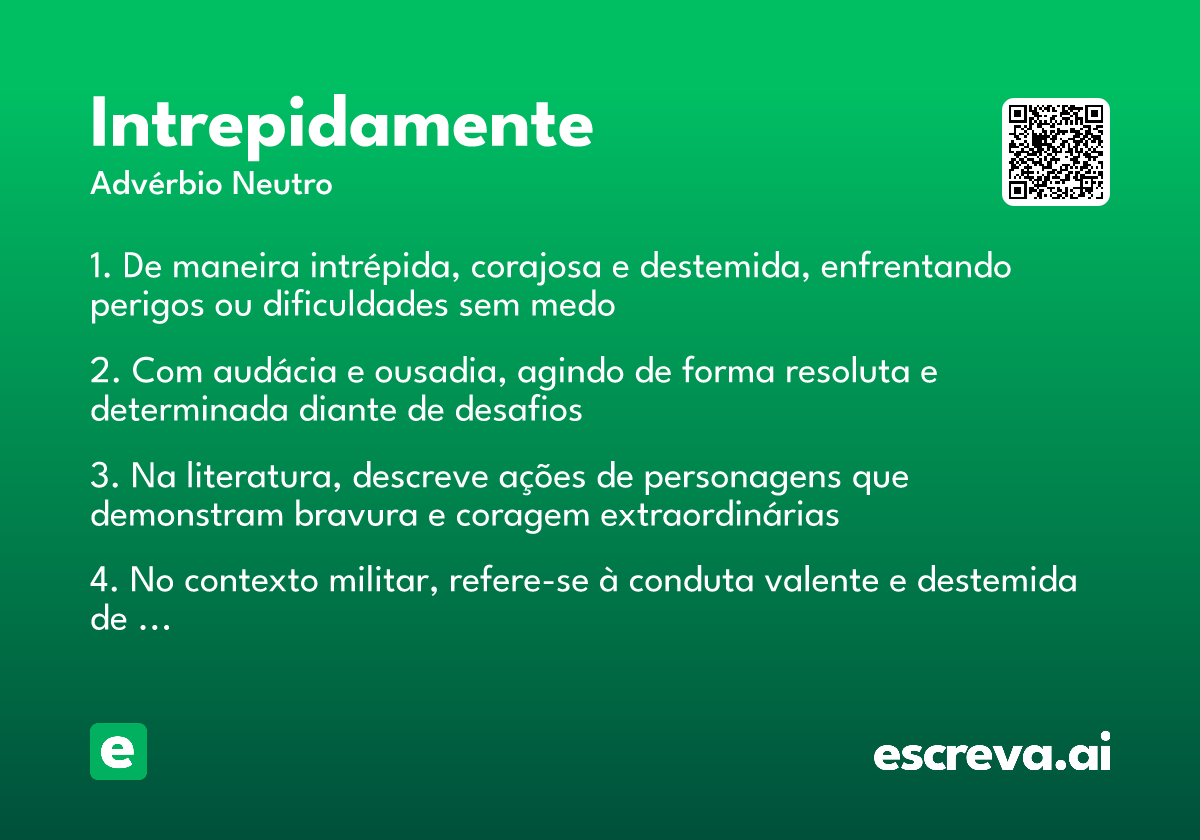 intrepidamente