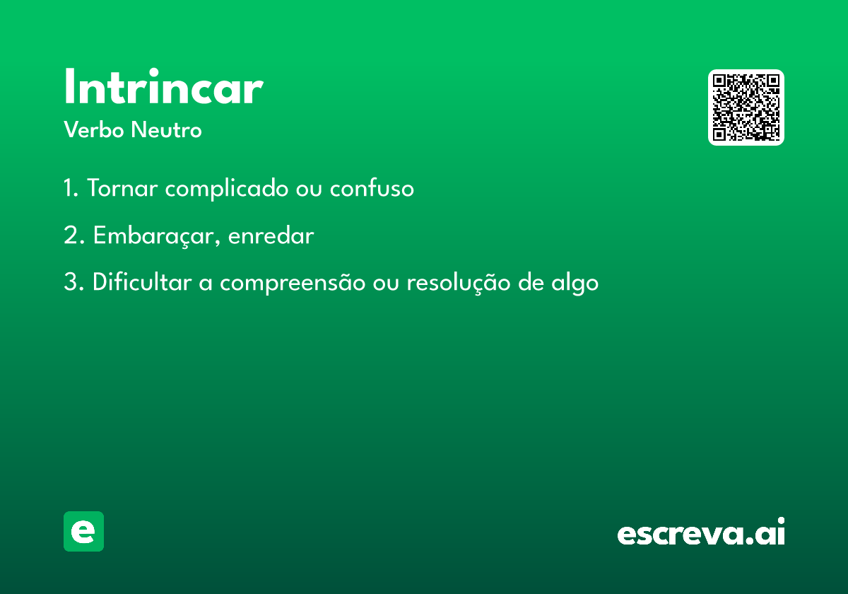intrincar