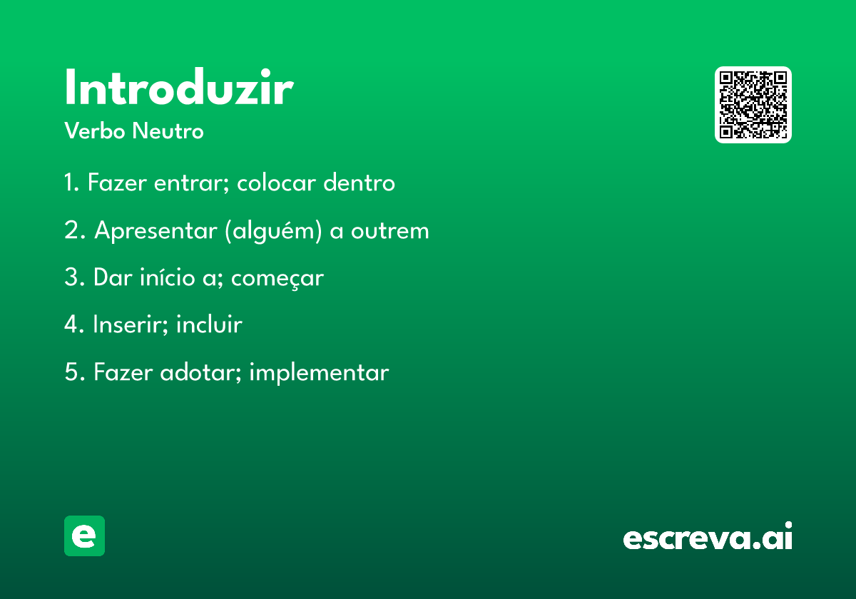 introduzir