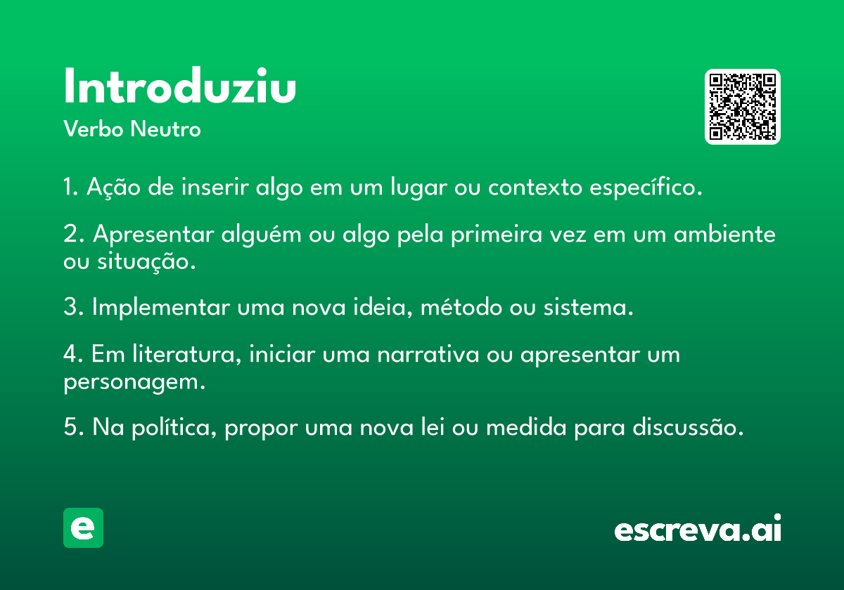 introduziu