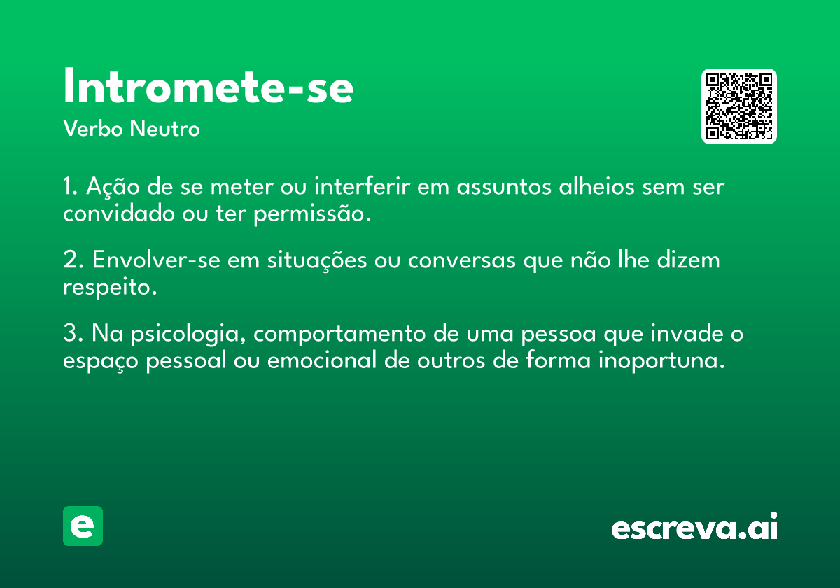 intromete-se