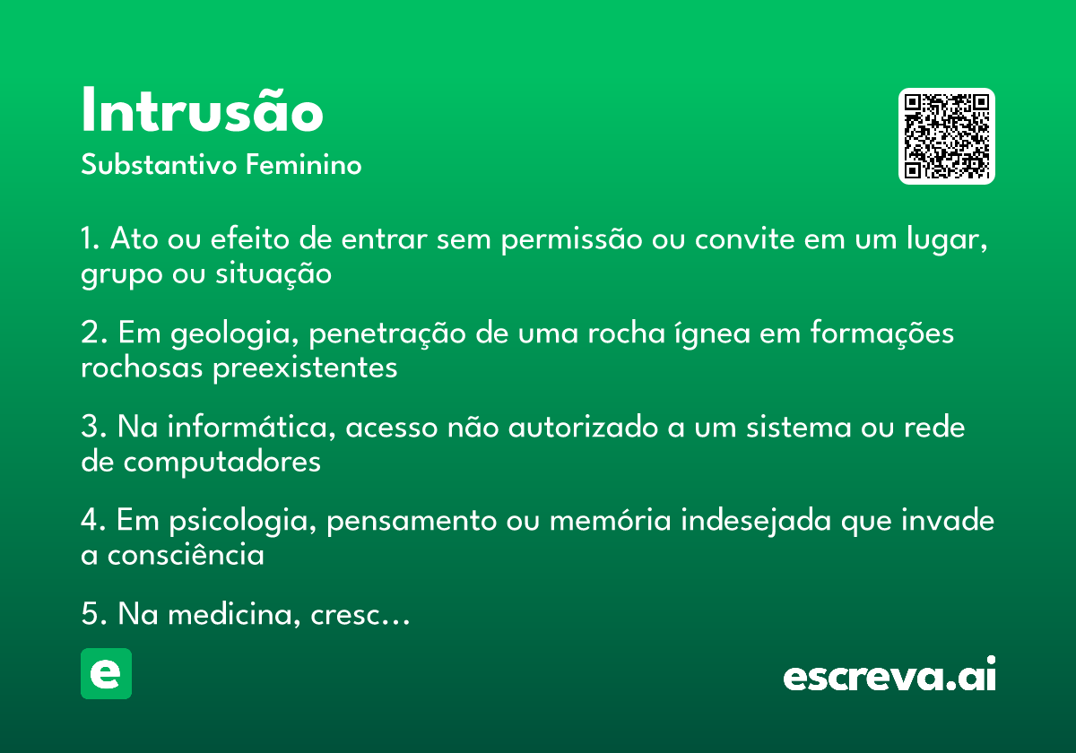 intrusão