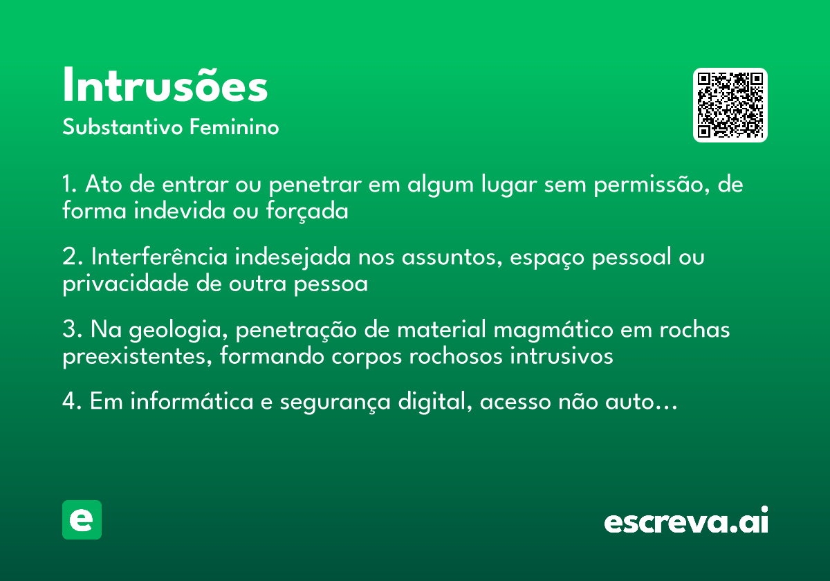 intrusões