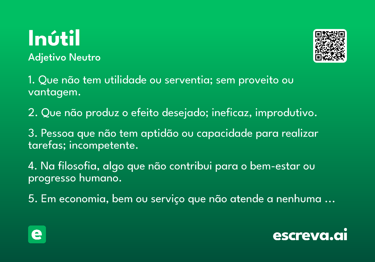 inútil