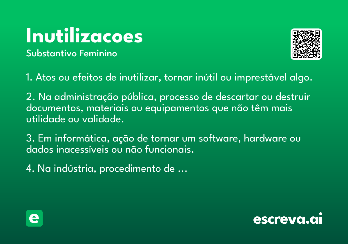inutilizacoes