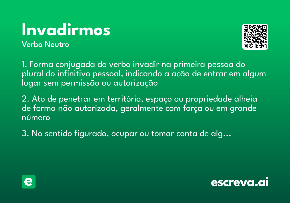 invadirmos