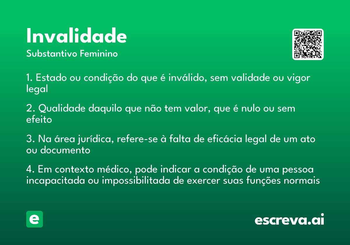 invalidade